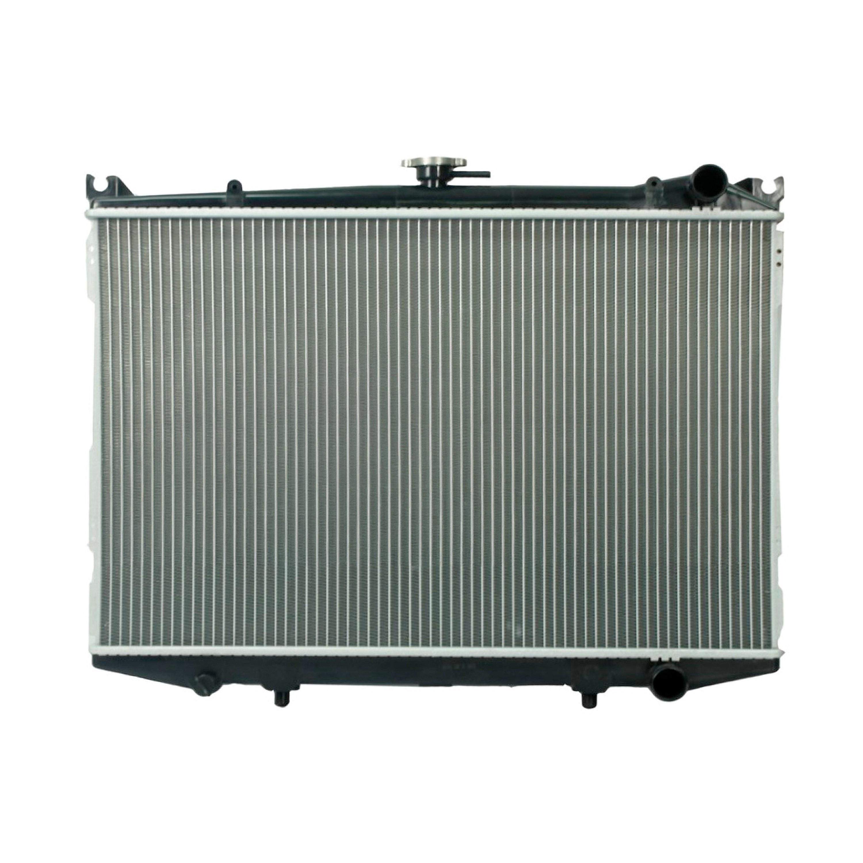 Radiador Automotriz Nissan D-21 Pathfinder, Pickup 86-97 26mm Tubo Soldado T/A T/M marca Deyac