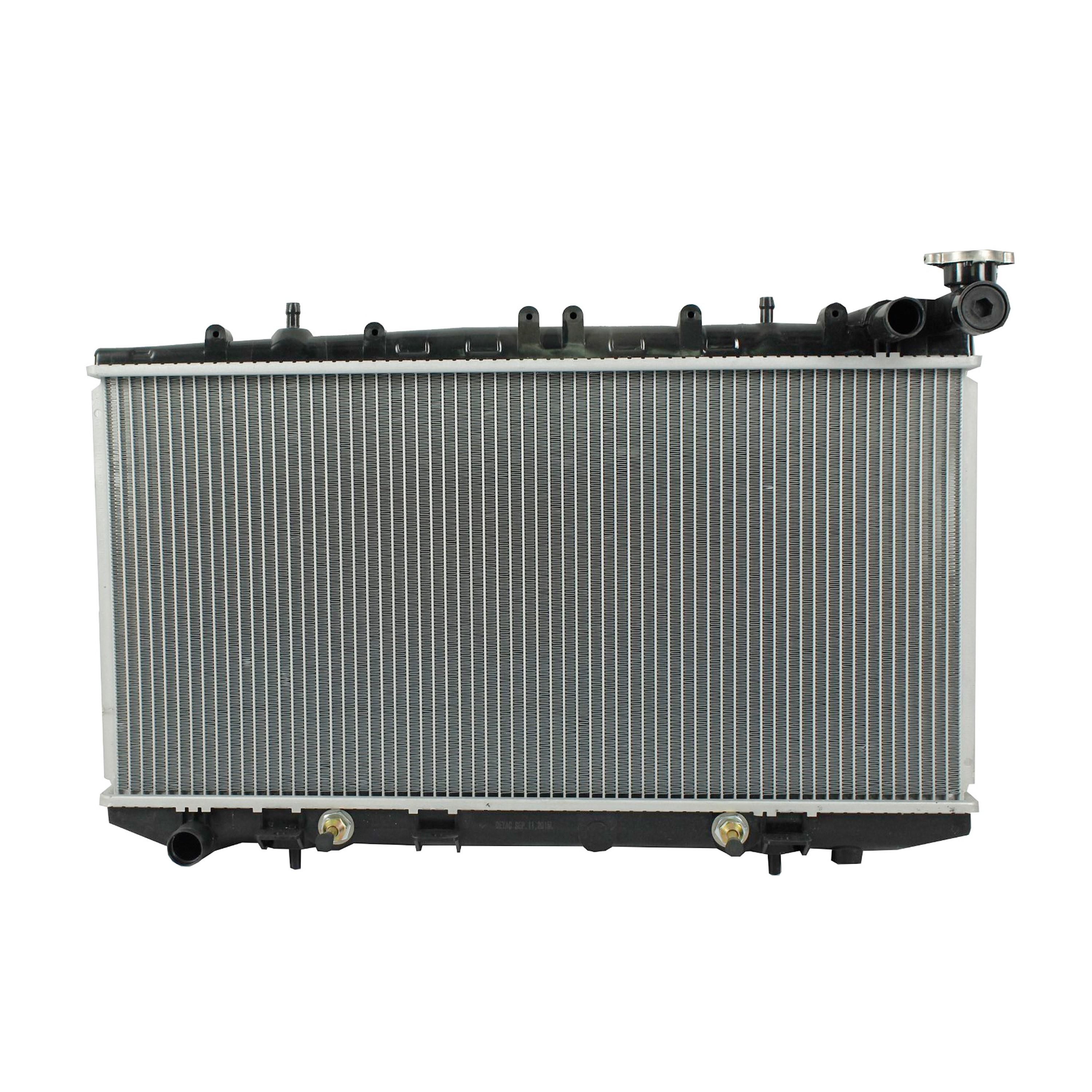 Radiador Automotriz Nissan  Tsuru GSI, GSII, Lusino, Sentra USA Tsubame, Impulse T/A T/M 94-15  16mm Tubo Soldado marca Deyac