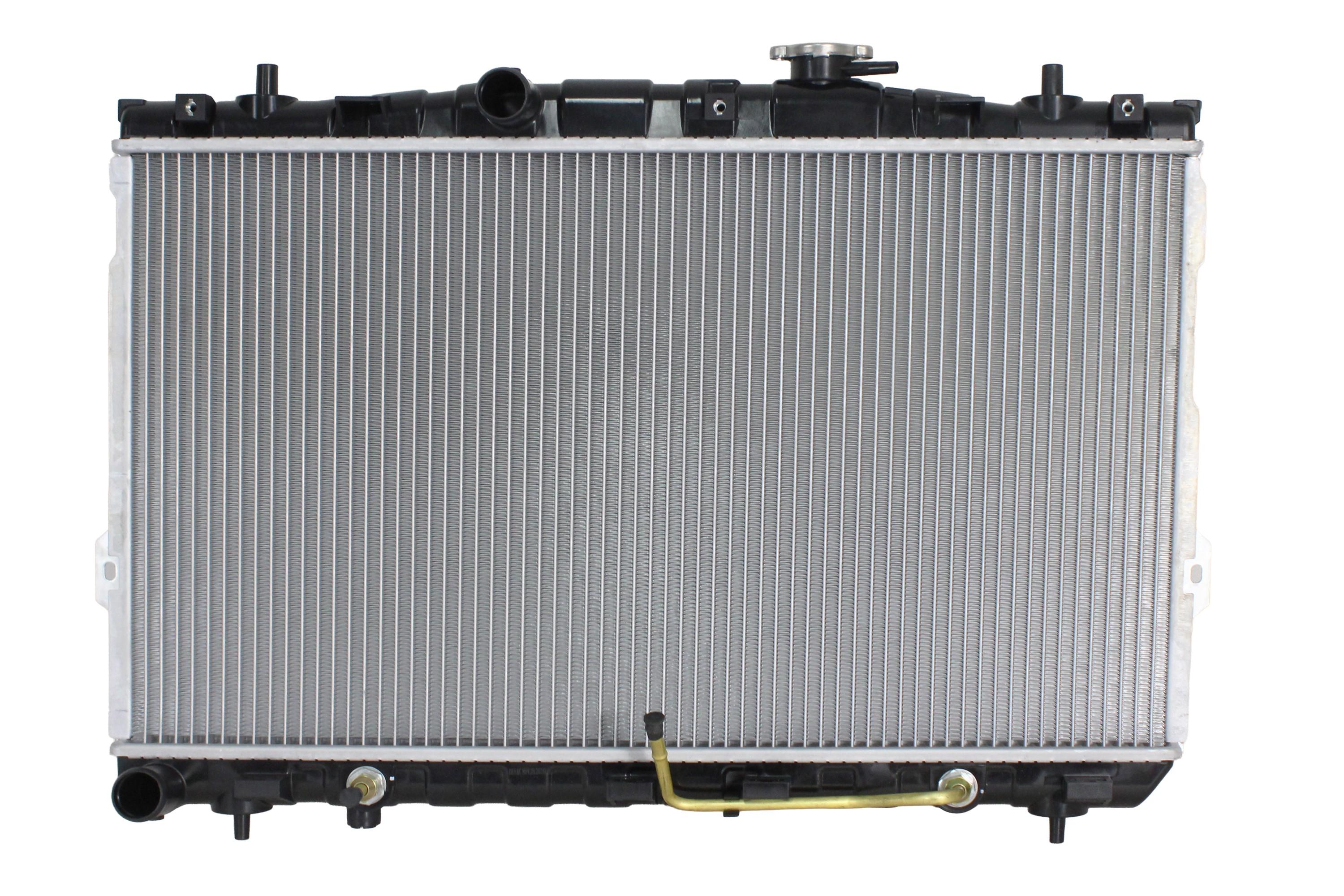 Radiador Automotriz Hyundai Elantra Tiburon T/A 01-08 16mm Tubo Soldado marca Deyac