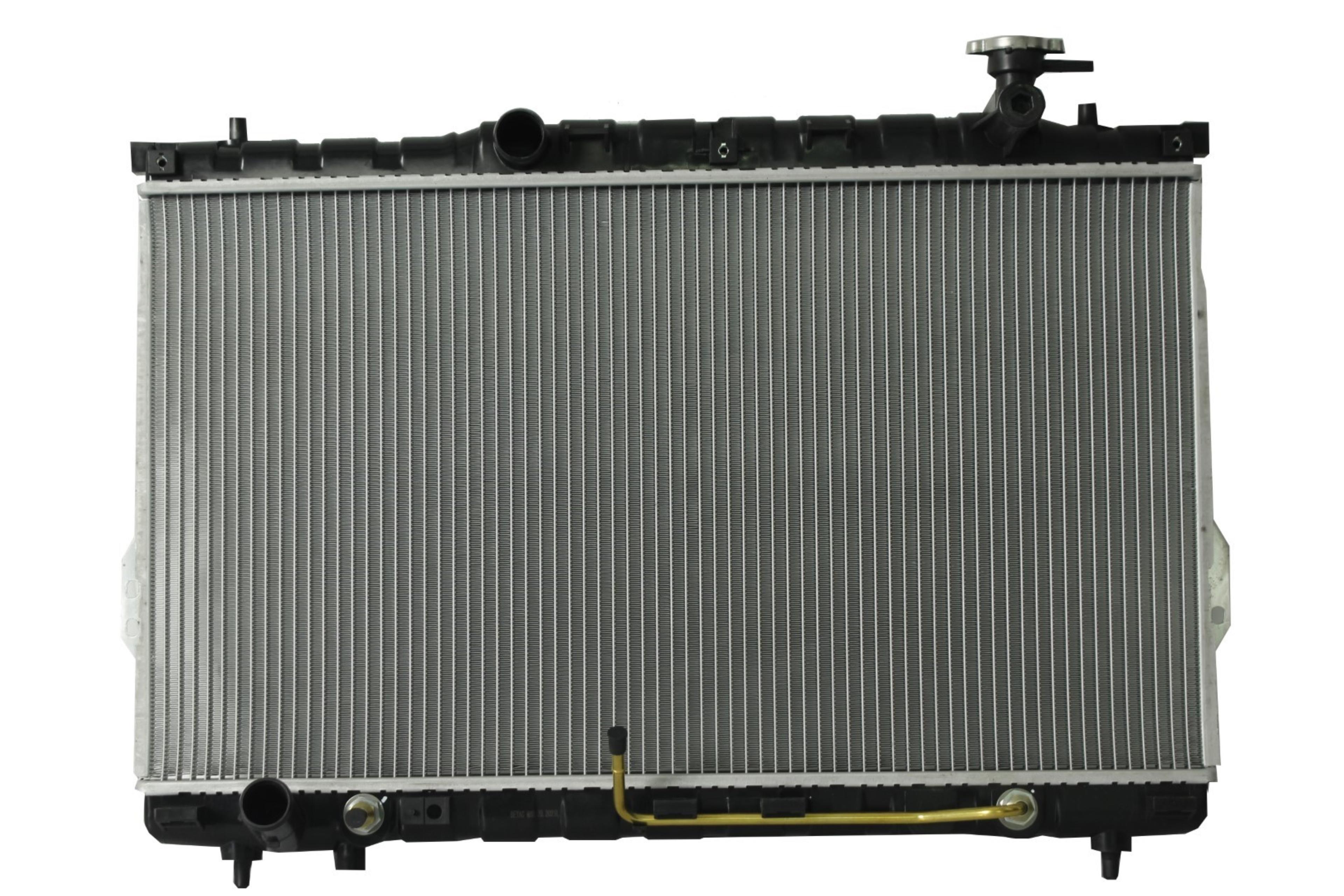 Radiador Automotriz Hyundai Santa Fe T/A 01-06 16mm Tubo Soldado marca Deyac