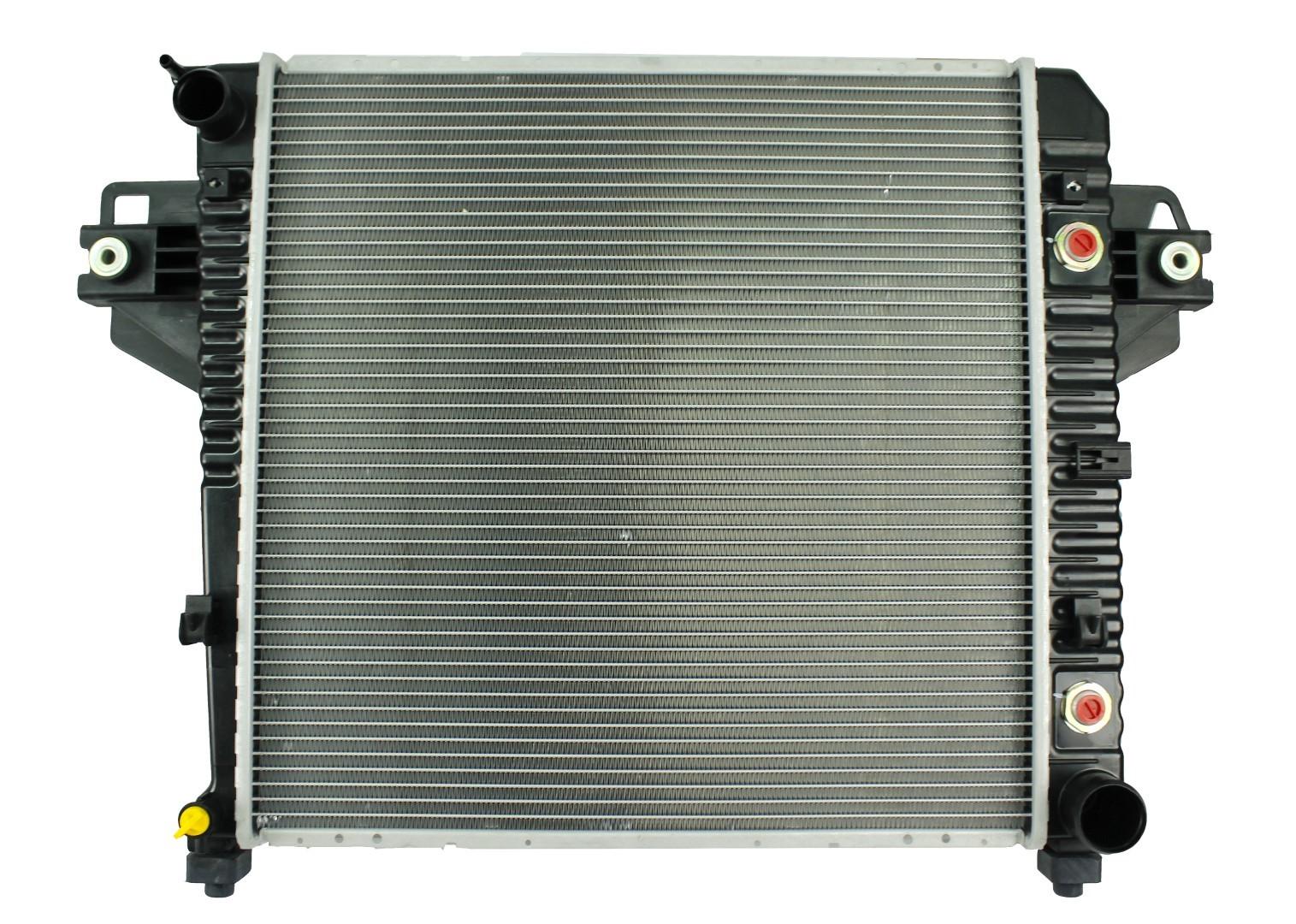 Radiador Automotriz Jeep Liberty Base, Sport, Renegade T/A 02-06 26mm Tubo Soldado marca Deyac