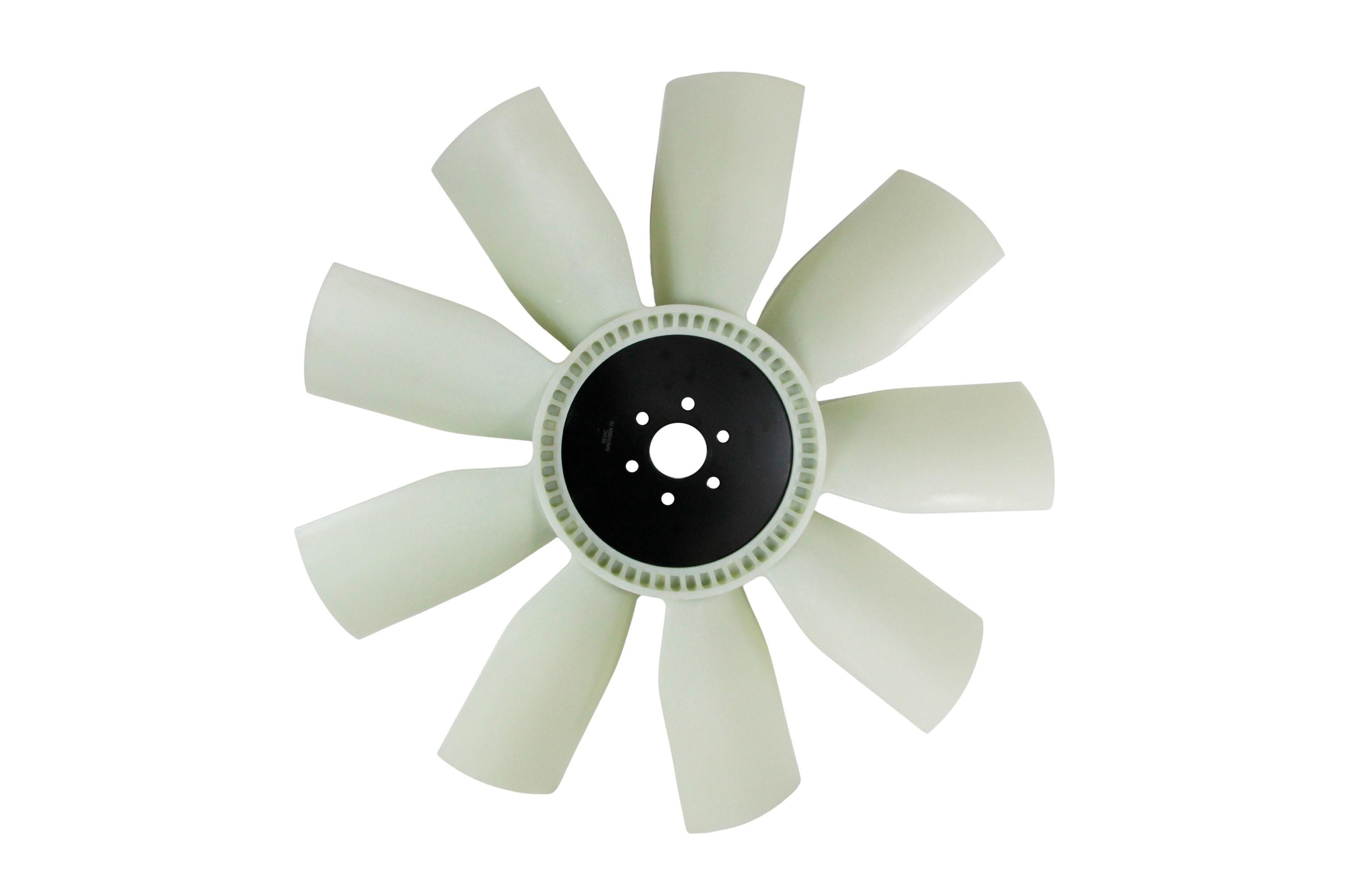 Aspas Ventilador Tractocamion Mercedes Benz Kenworth Navistar Diámetro 28” 9 Aspas DI 2" marca Deyac