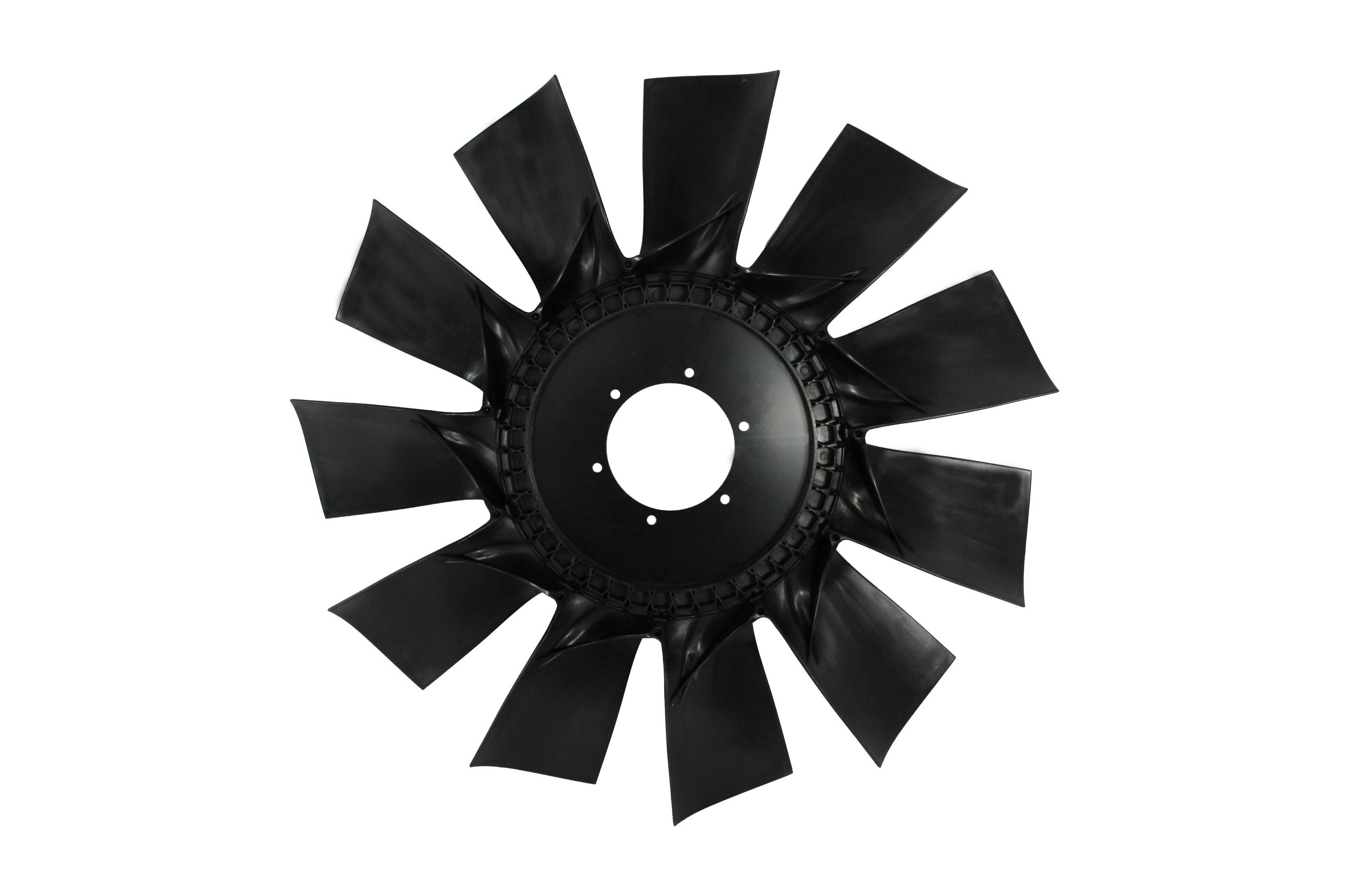 Aspas Ventilador Tractocamion Mack Volvo Diámetro 29.5” 11 Aspas DI 5" Plano marca Deyac