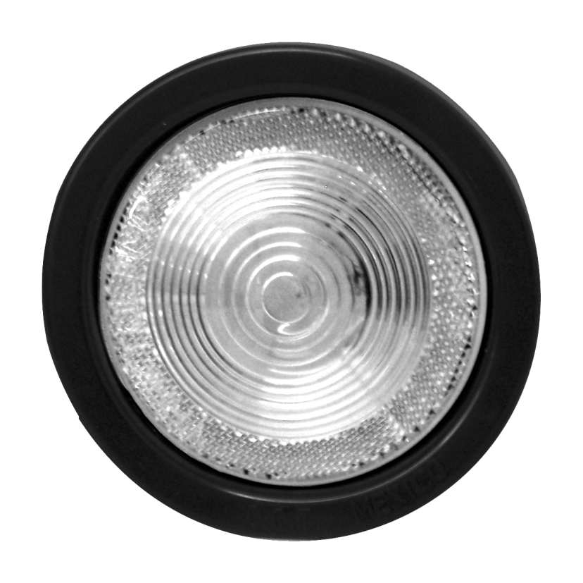 Plafón redondo 4" cristal con reflejante 12V de foco Traktolamp 2250-1C