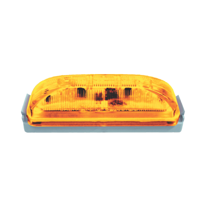 Plafón lateral rectangular 3 LED ámbar 12/24V Traktolamp 8013A