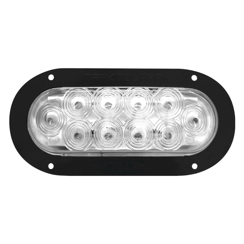 Plafón ovalado 10 LED cristal arillo negro 12/24V Traktolamp 8045NC