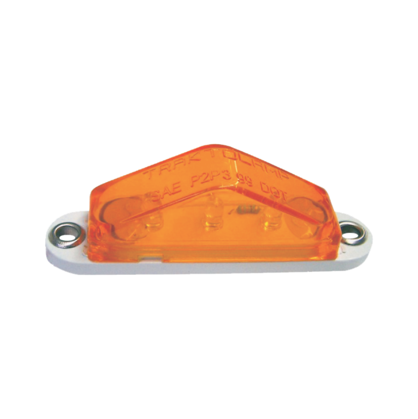 Plafón mini triángulo 3 LED ámbar 12/24V Traktolamp 8052A