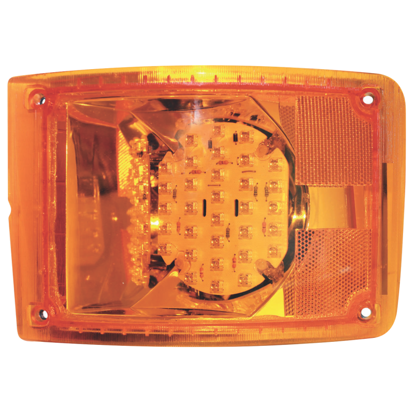 Cuarto direccional Dina 32 LED ámbar derecho 12V Traktolamp 8098R