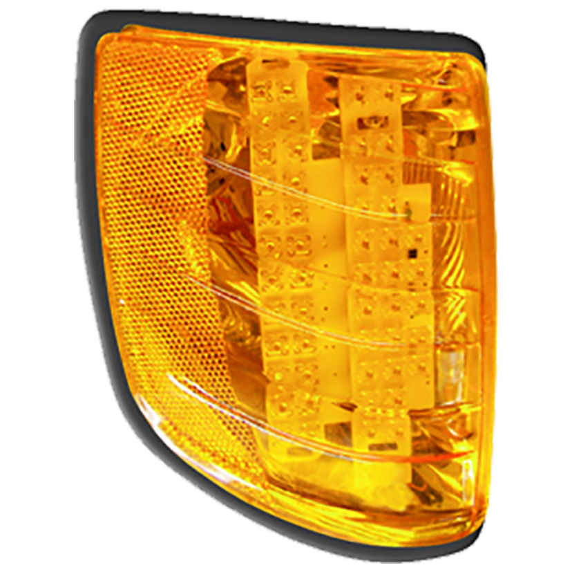 Cuarto direccional Freightliner 54 LED ámbar derecho 12/24V Traktolamp 8129R