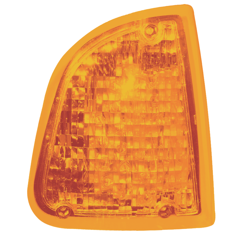 Cuarto direccional Kenworth 29 LED ámbar derecho lente con ópticos 12/24V Traktolamp 8403R