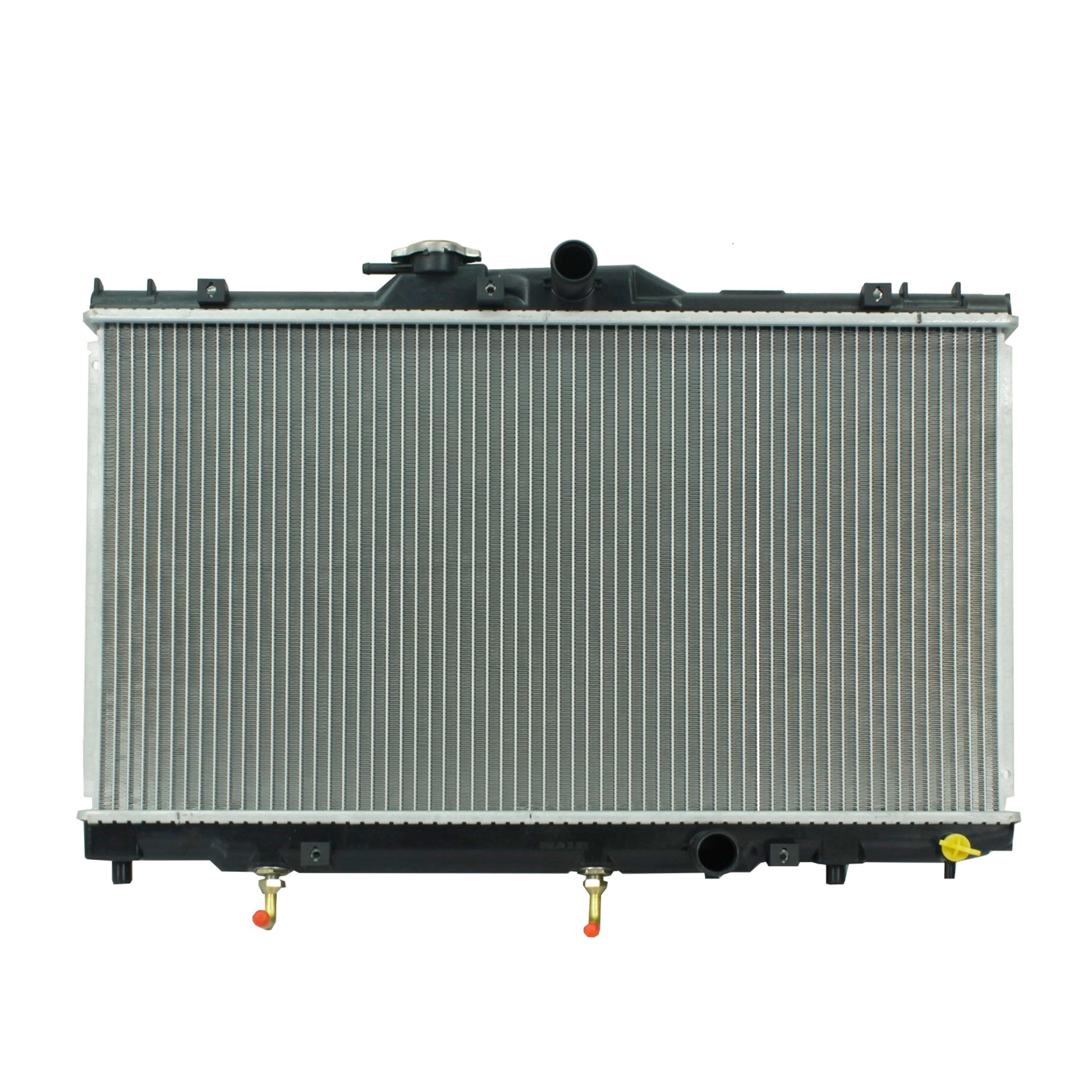 Radiador Automotriz GM Toyota Prizm LSI,CE,LE,Corolla S, VE T/A 98-02 16mm Tubo Soldado marca Deyac