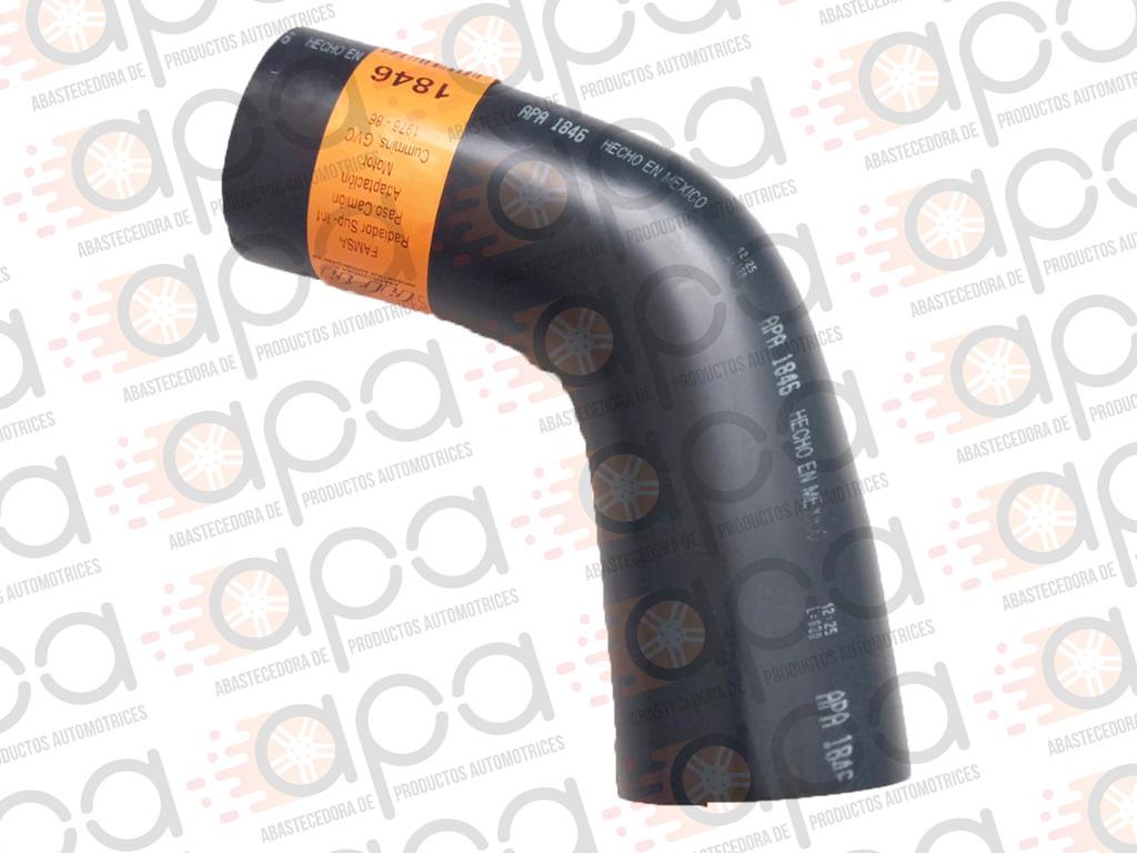 Manguera radiador superior APA1846 Famsa Cummins (76-86) 2 3/4" x 12"(45º)