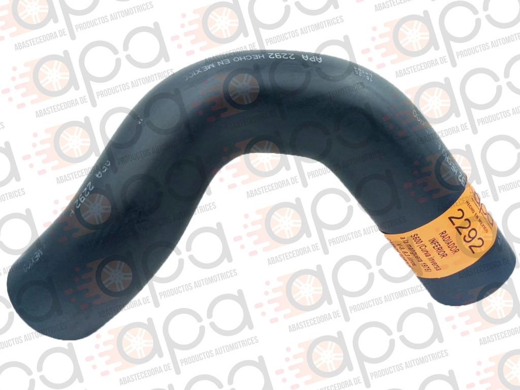Manguera radiador inferior APA2292 Dina Navistar (93) 2 1/4" - 2 1/2" x 19"