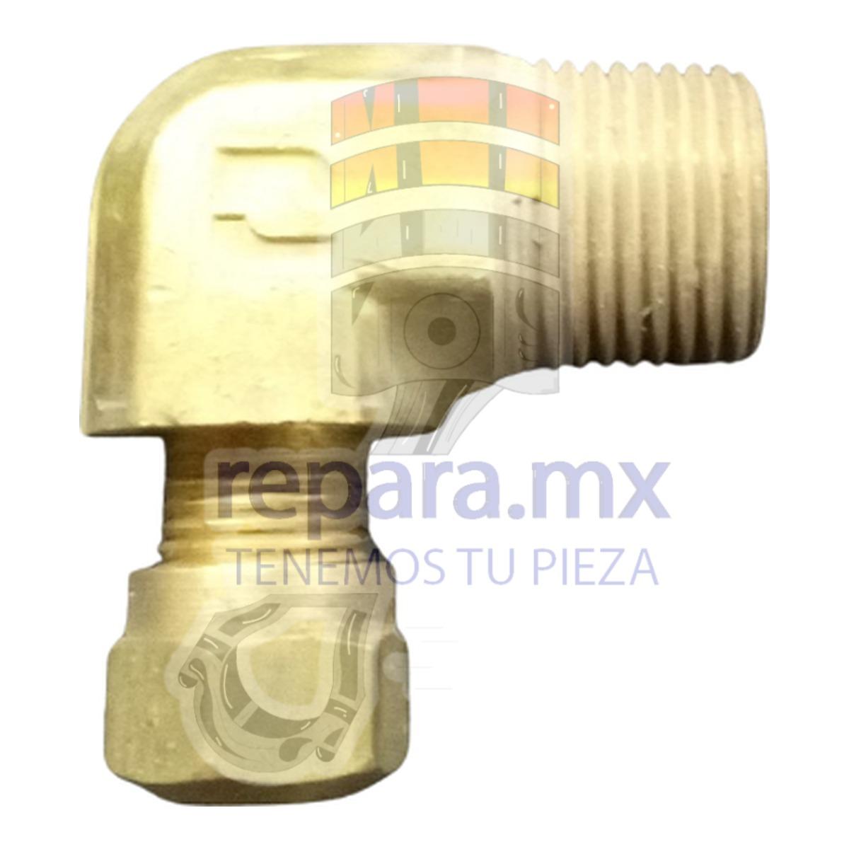 CODO MACHO 90 PARA FRENO DE AIRE MANGUERA 1/4 ROSCA 3/8 NPT