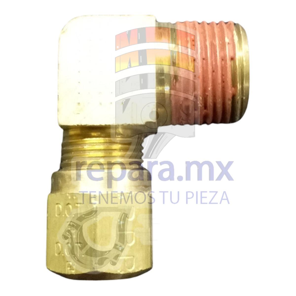 CODO MACHO 90 PARA FRENO DE AIRE MANGUERA 3/8 ROSCA 3/8 NPT