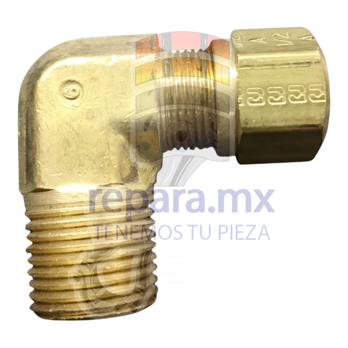 CODO MACHO 90 PARA FRENO DE AIRE MANGUERA 1/2 ROSCA 1/2 NPT