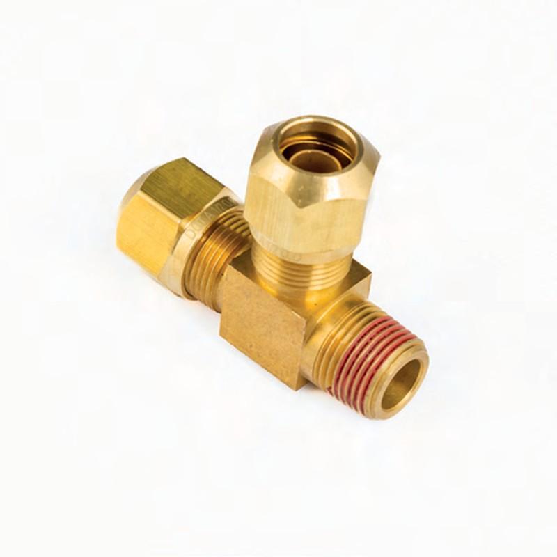 TEE MACHO LATERAL PARA FRENO DE AIRE MANGUERA 1/4 ROSCA 1/4 NPT
