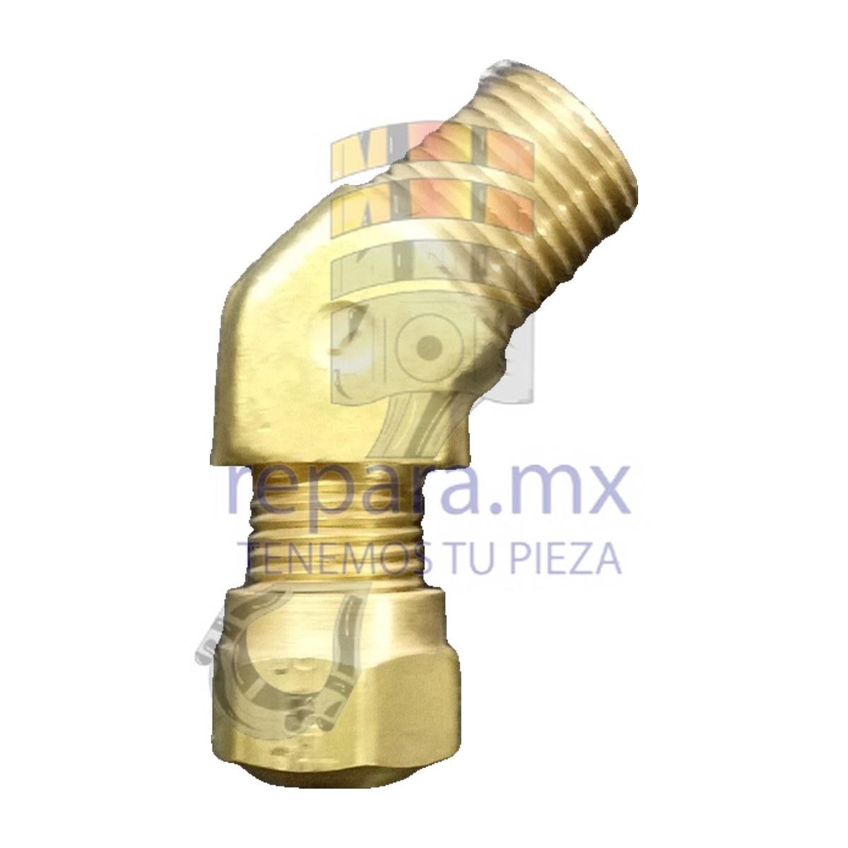 CODO MACHO A 45° DE 1/4"x1/4"
