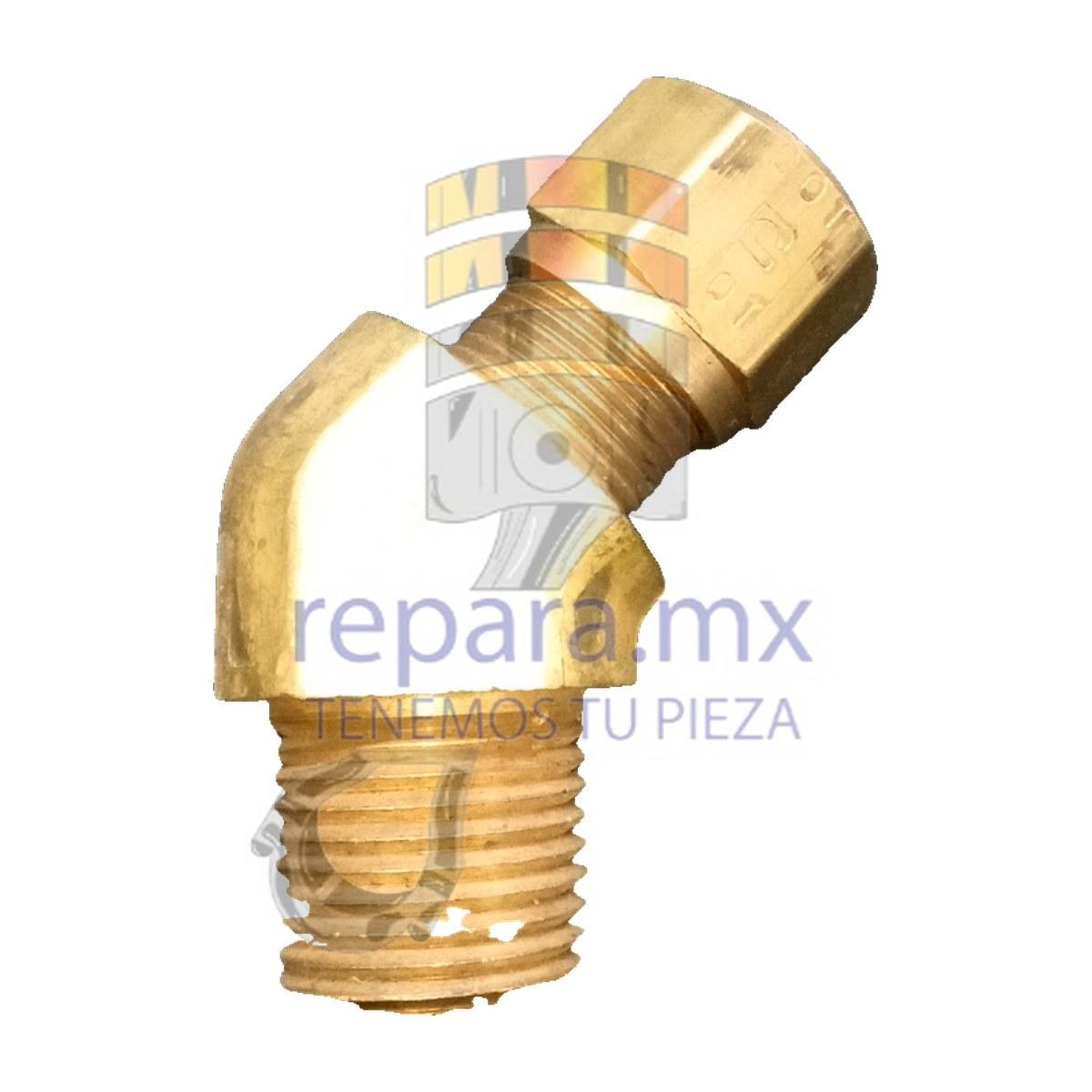 CODO MACHO A 45° DE 1/2"x1/2"