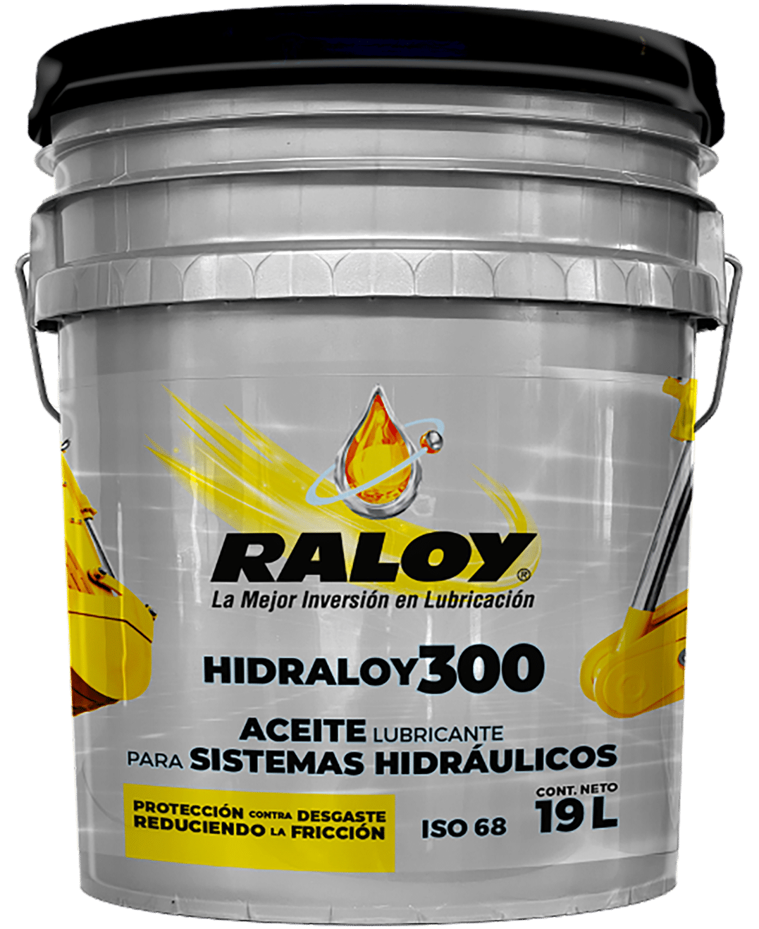 CUBETA 19 LITROS ACEITE HIDRAULICO RALOY HIDRALOY 300 ISO 68