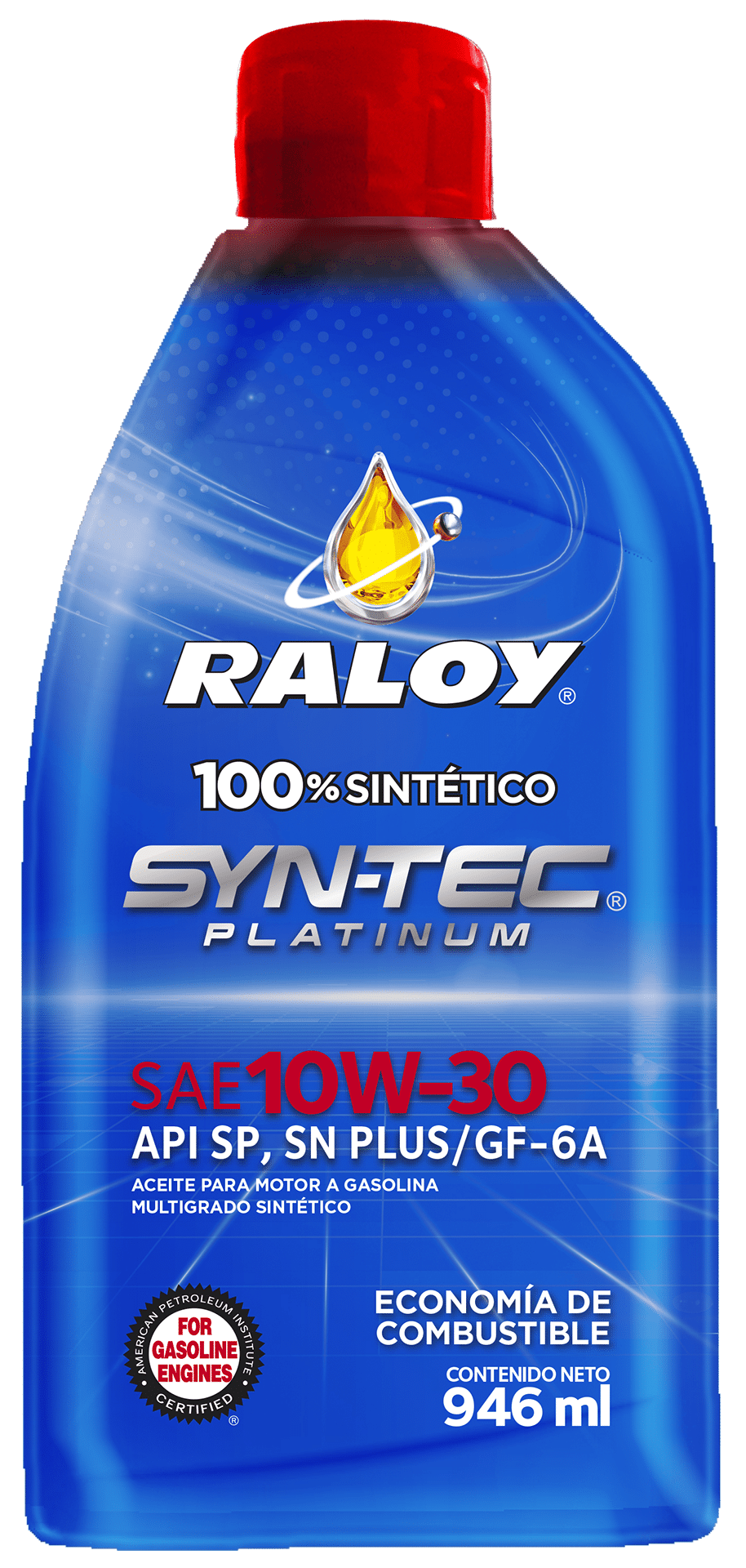 1 LITRO ACEITE MOTOR RALOY PLATINUM SINTETICO GASOLINA 10W-30 SP GF-6A