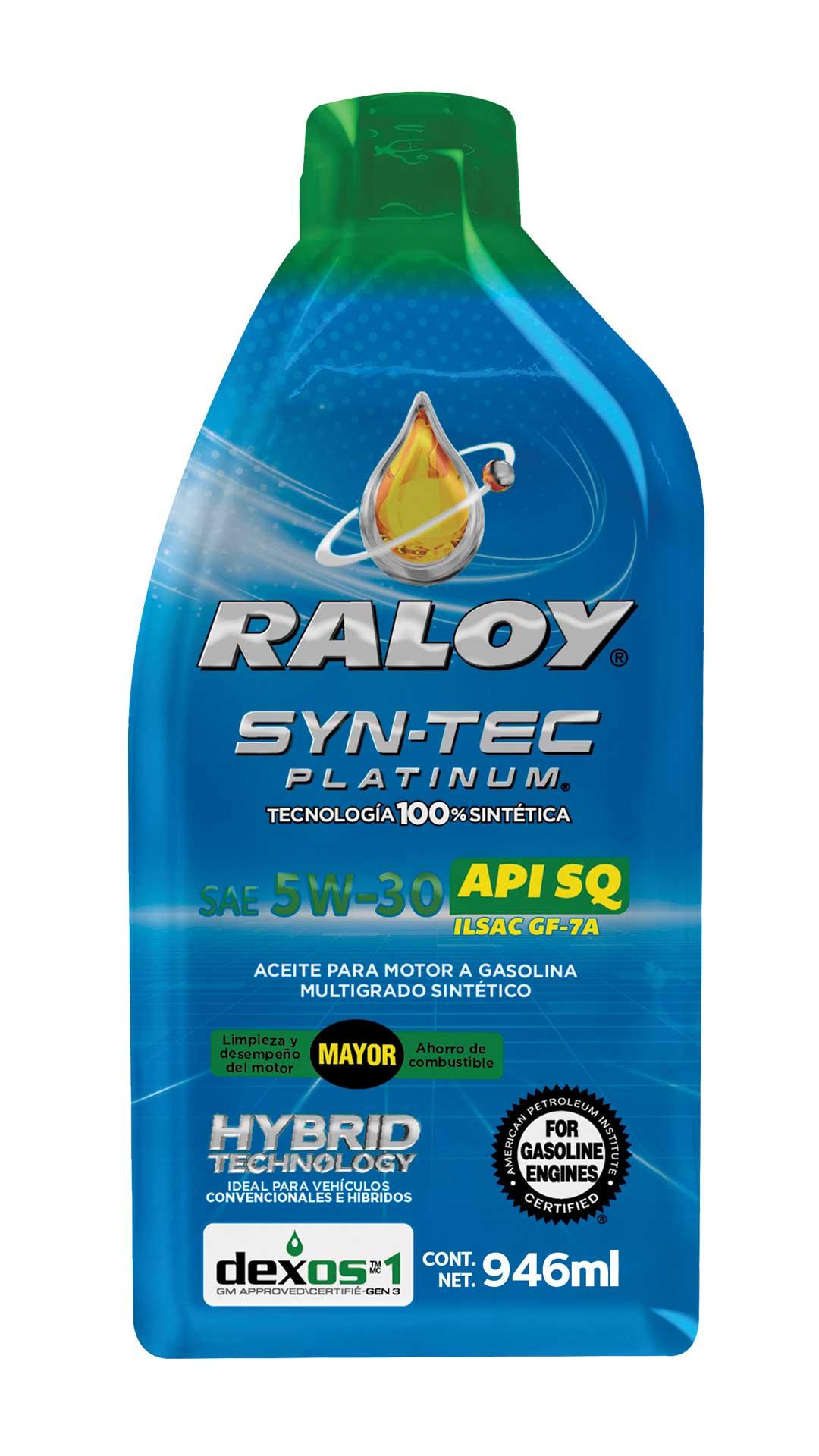 1 LITRO ACEITE MOTOR RALOY SINTETICO MULTIGRADO GASOLINA 5W30 DEXOS-1 GEN3