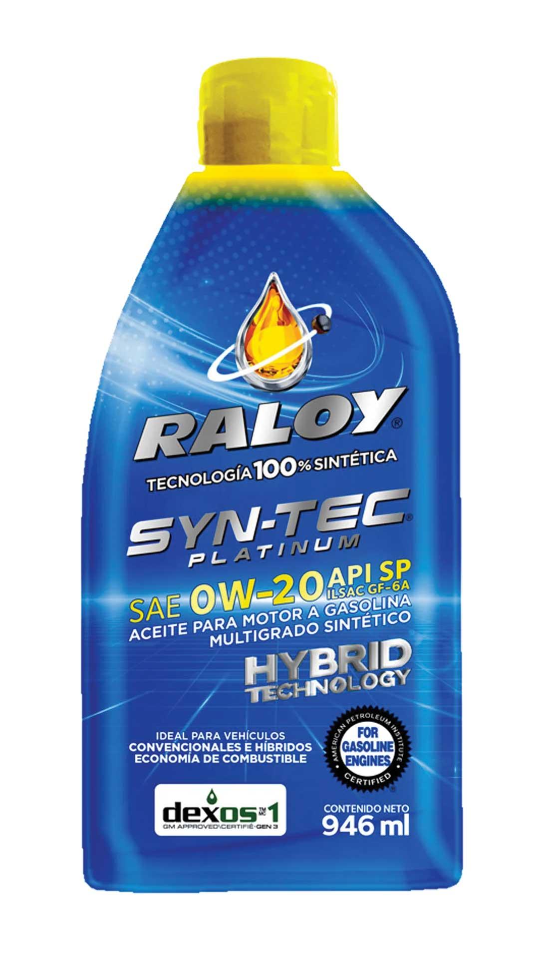 1 LITRO ACEITE MOTOR RALOY SINTETICO MULTIGRADO GASOLINA 0W-20 SP GF
