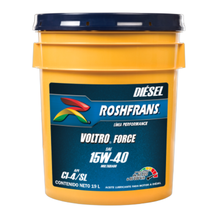 Cubeta 19 litros aceite motor Roshfrans CI-4/SL 15W40