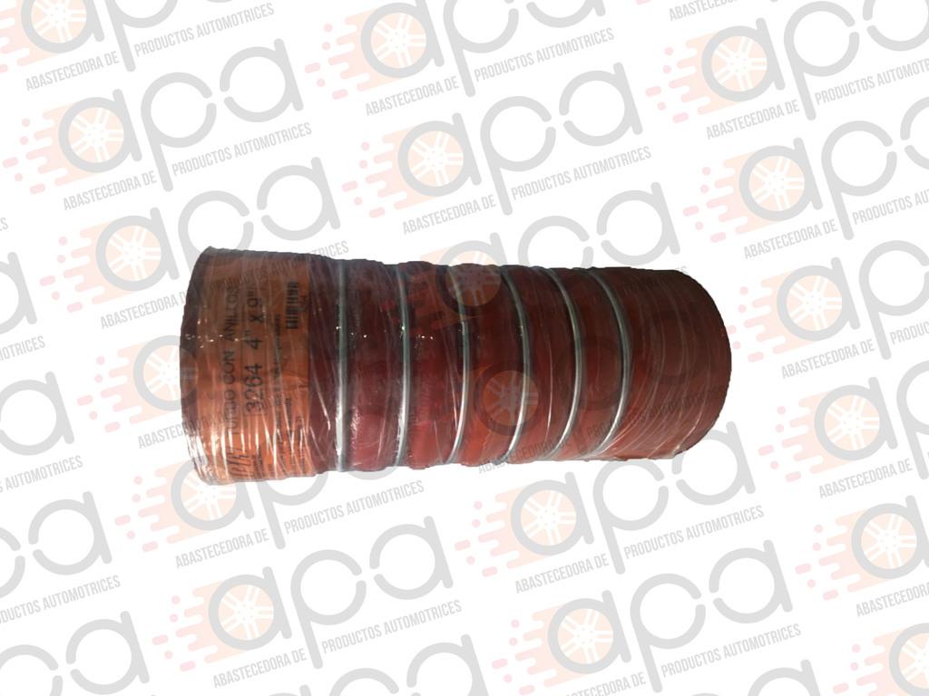MANGUERA SILICON NARANJA CON ANILLOS 4 X 9 KEENWORTH marca APA