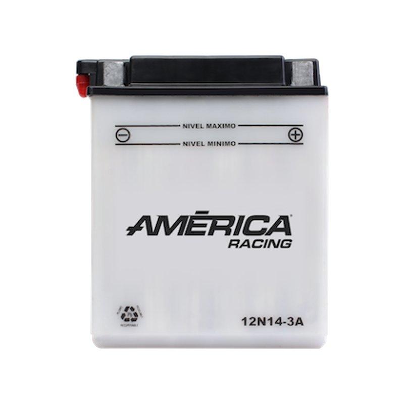 Motobatería América 12N14-3A (125 CCA), convencional marca America