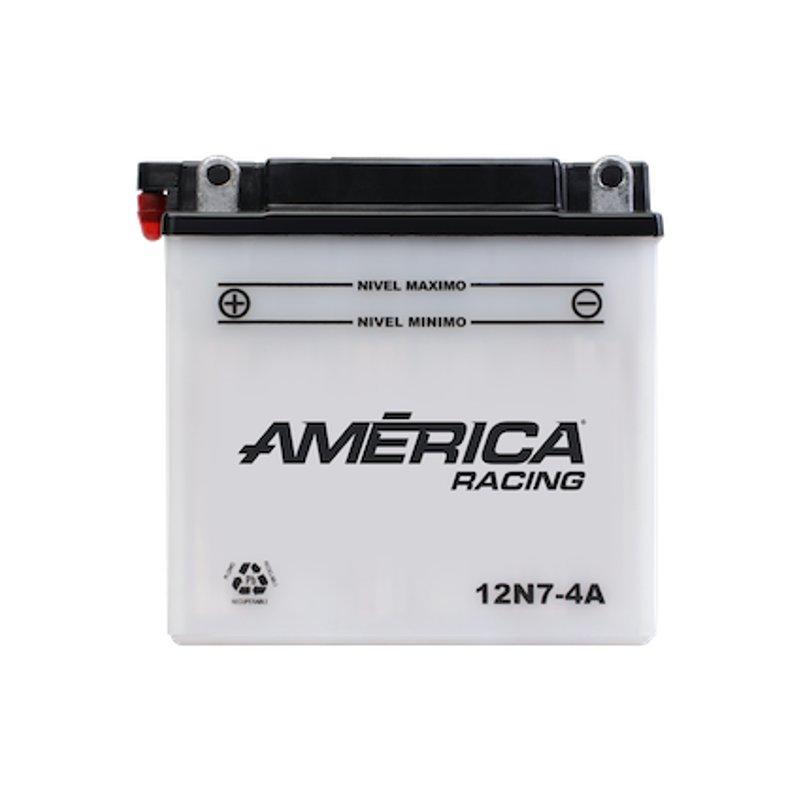 Motobatería América 12N7-4A (70 CCA), convencional marca America