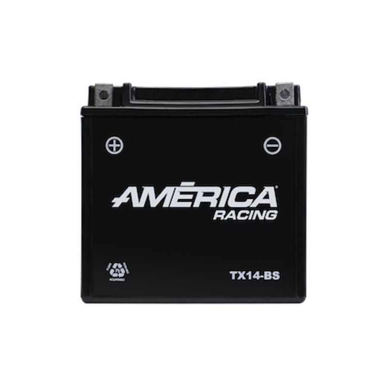 Motobatería América TX14-BS (200 CCA), AGM libre mantenimiento marca America