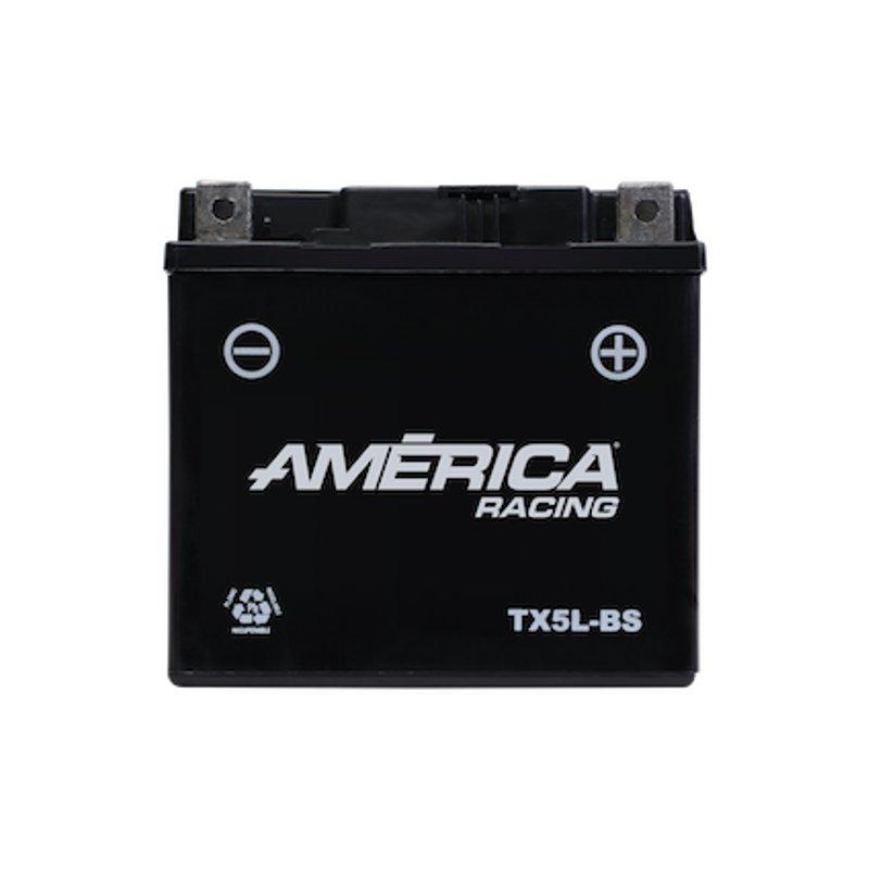 Motobatería América TX5L-BS (75 CCA), AGM libre mantenimiento marca America