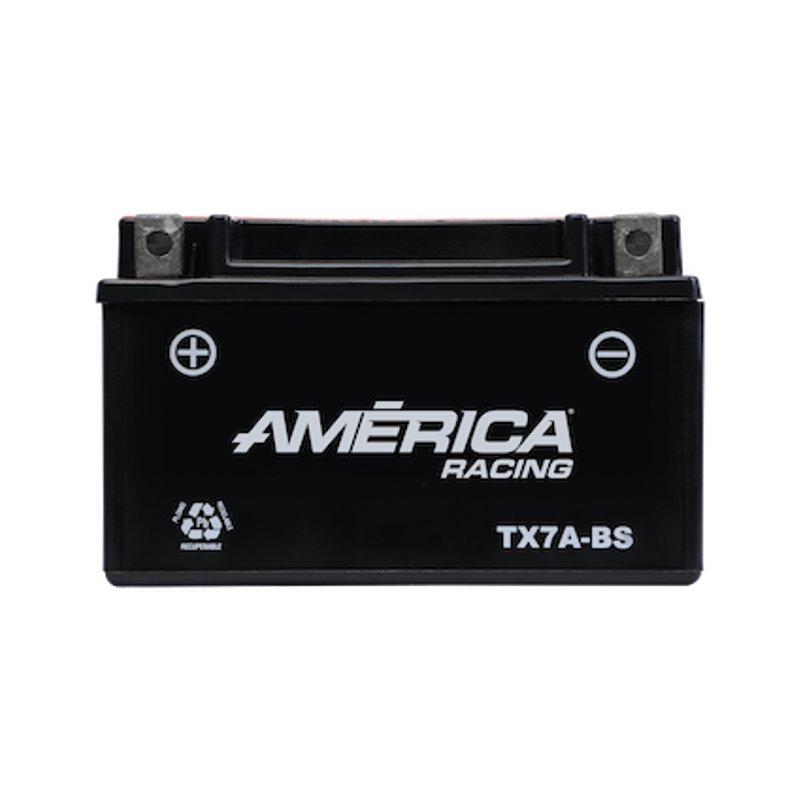Motobatería América TX7A-BS (90 CCA), AGM libre mantenimiento marca America
