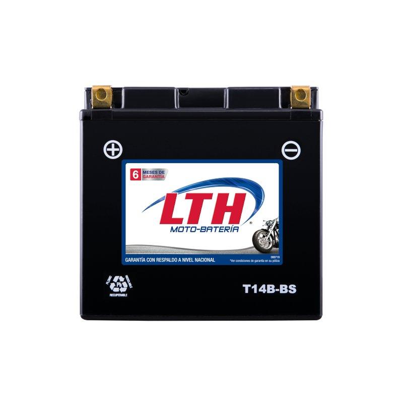Motobatería LTH T14B-BS (170 CCA), AGM libre mantenimiento