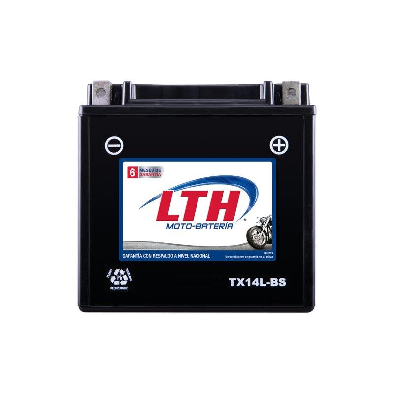 Motobatería LTH TX14L-BS (200 CCA), AGM libre mantenimiento