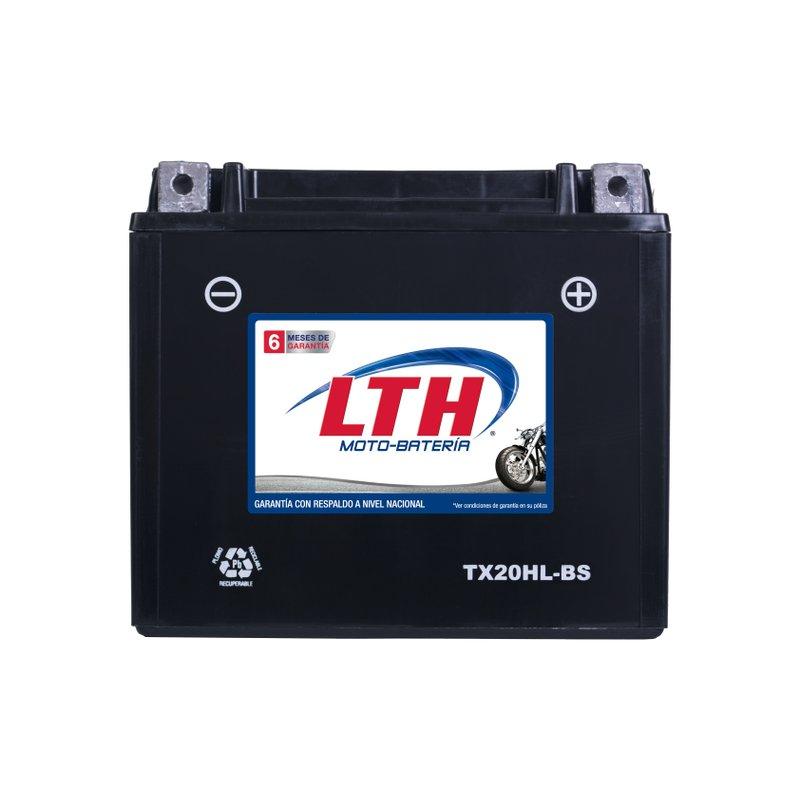 Motobatería LTH TX20HL-BS (320 CCA), AGM libre mantenimiento