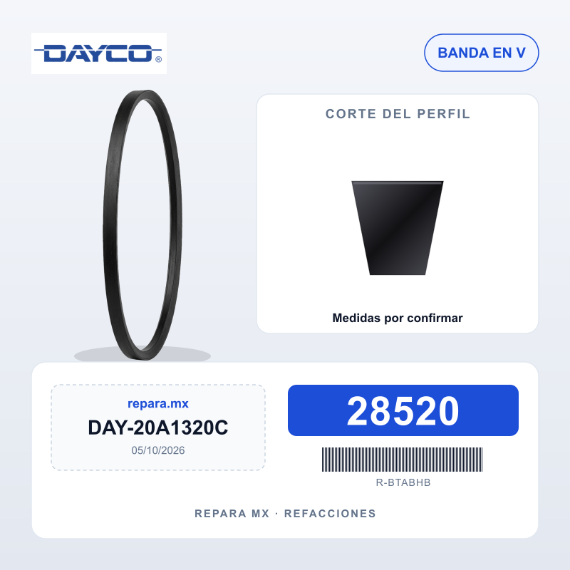 BANDA DAYCO EN V 20A1320C (28520)