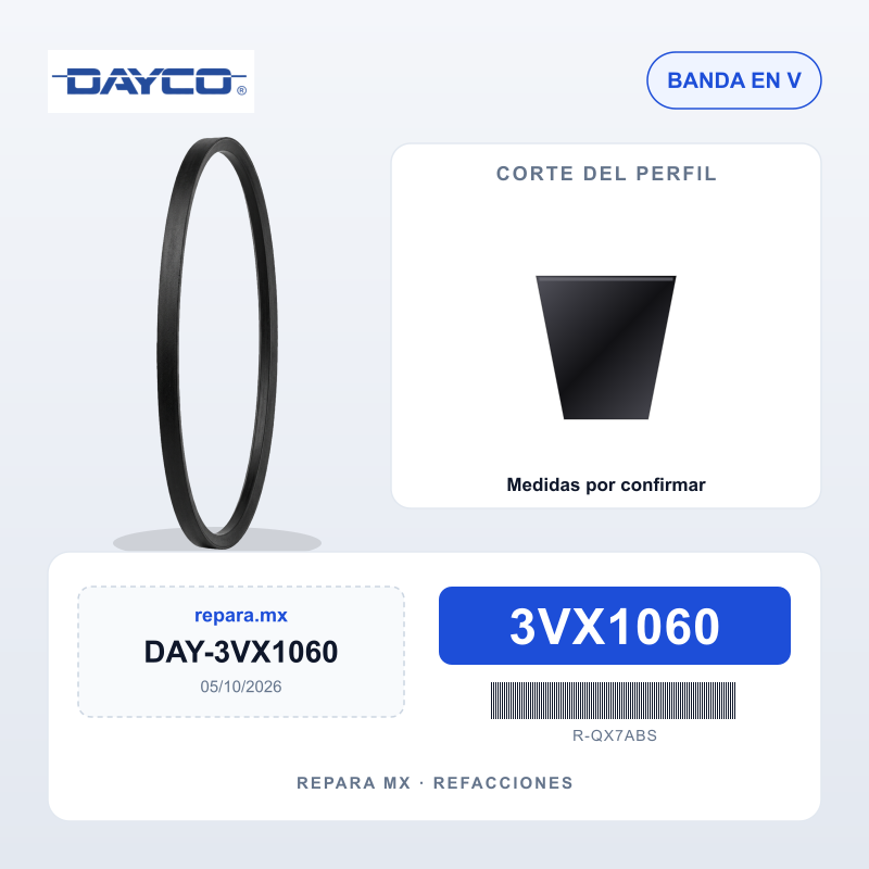 Banda Dayco 3VX1060