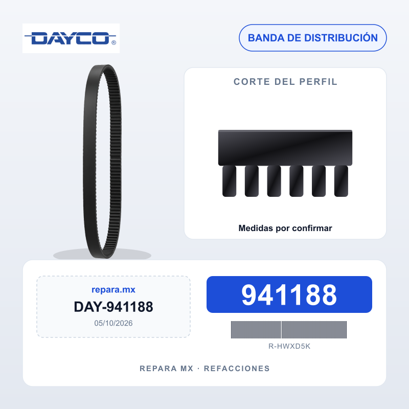 BANDA DE TIEMPO DAYCO 941188