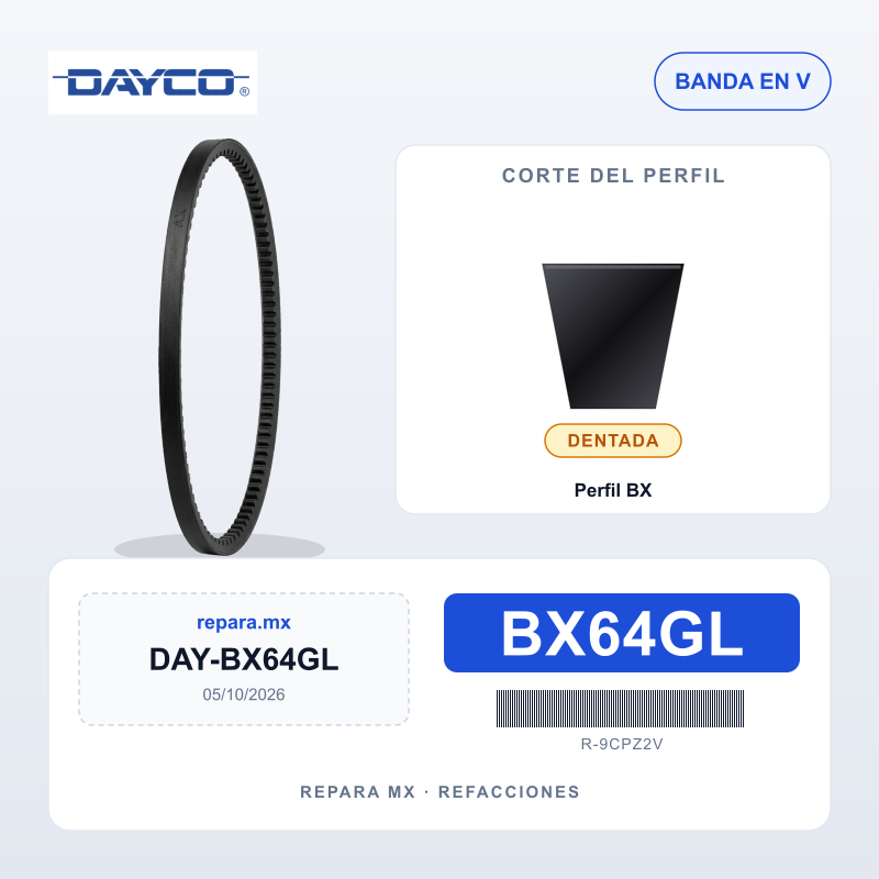 BANDA DAYCO GOLD LABEL BX64GL