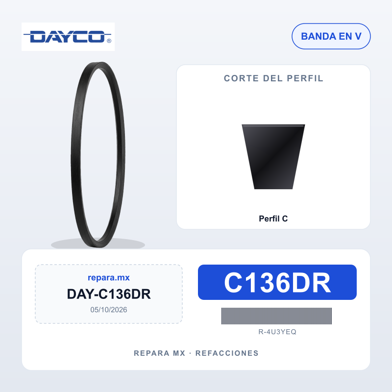 BANDA DAYCO DRIVE RITE C136DR