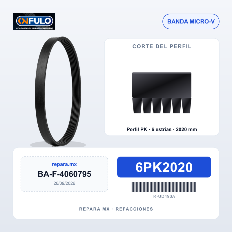 BANDA FULO MICRO-V 6PK2020
