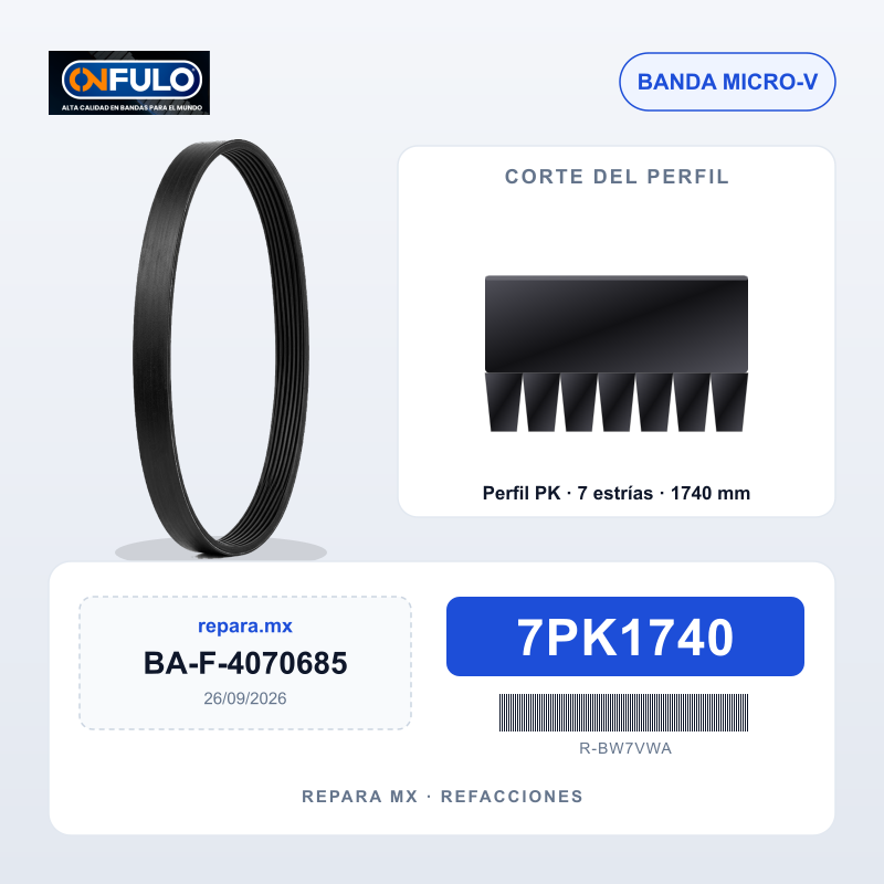 BANDA FULO MULTI-V 7PK1740