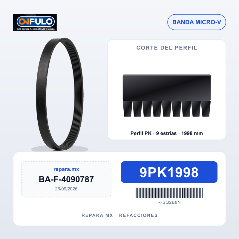 BANDA FULO MULTI-V 9PK1998 = 9PK2000