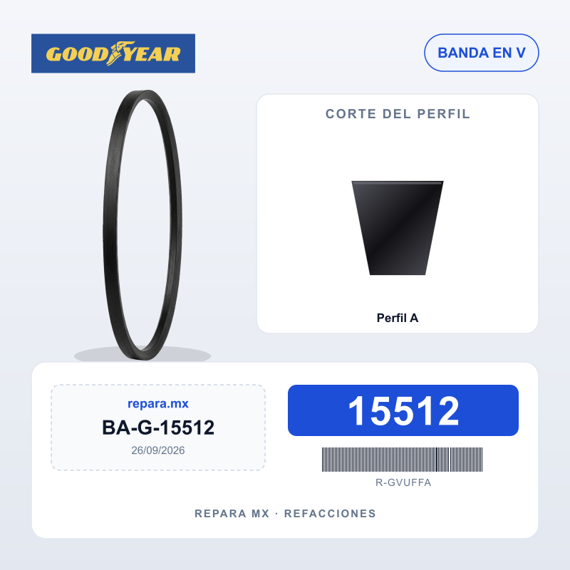 BANDA GOODYEAR EN V 15512