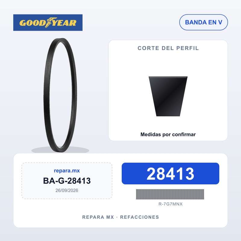 BANDA GOODYEAR EN V 28413