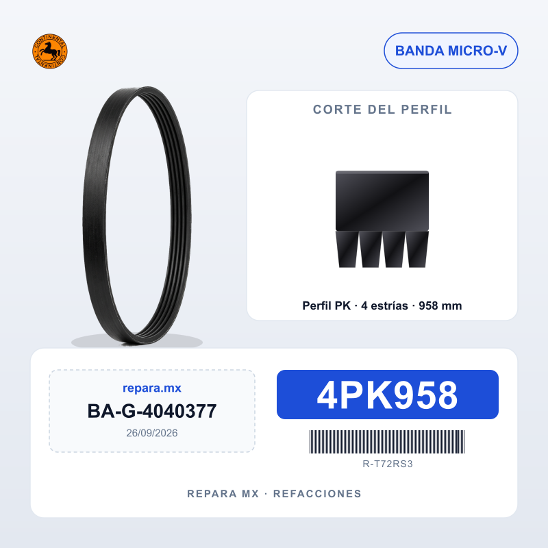 BANDA CONTINENTAL MULTI-V 4PK958