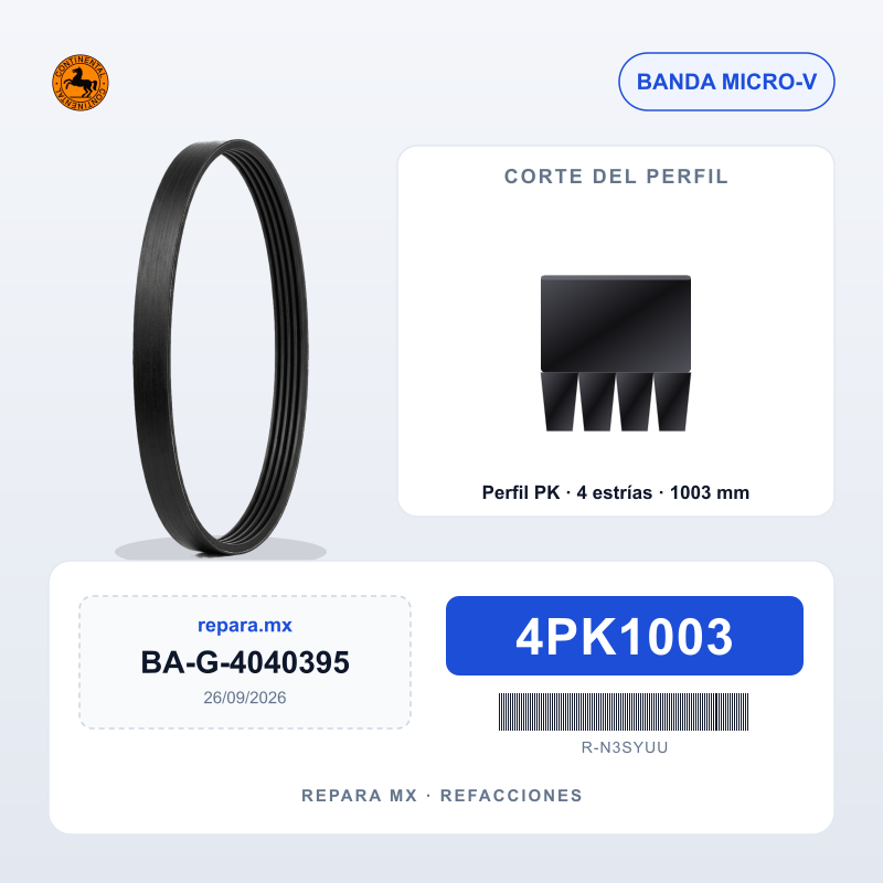 BANDA CONTINENTAL MULTI-V 4PK1003