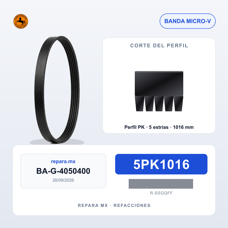 BANDA CONTINENTAL MULTI-V 5PK1016